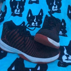 Men’s red and black Air Jordan’s